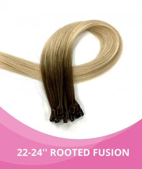 22-24'' Rooted Fusion Hair Extensions