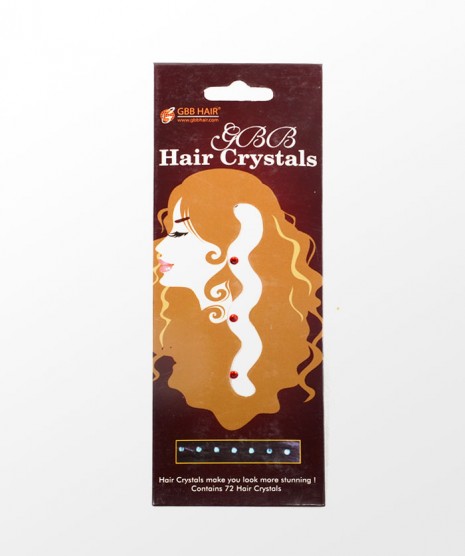 Hair Crystals - 72 diamonds per pack- Red