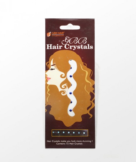 Hair Crystals - 72 diamonds per pack-Blue
